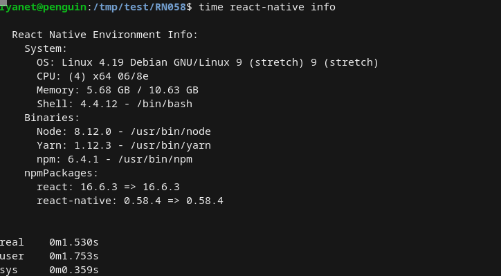 0.58&#39;s CLI is slow to start